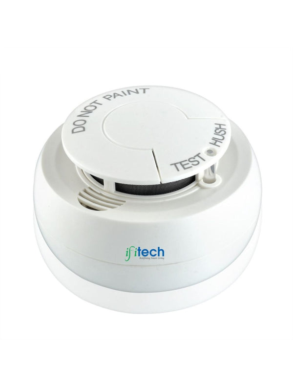 IFITech · Smart WiFi Control · Voice Control · Battery Powered · Smoke Detector