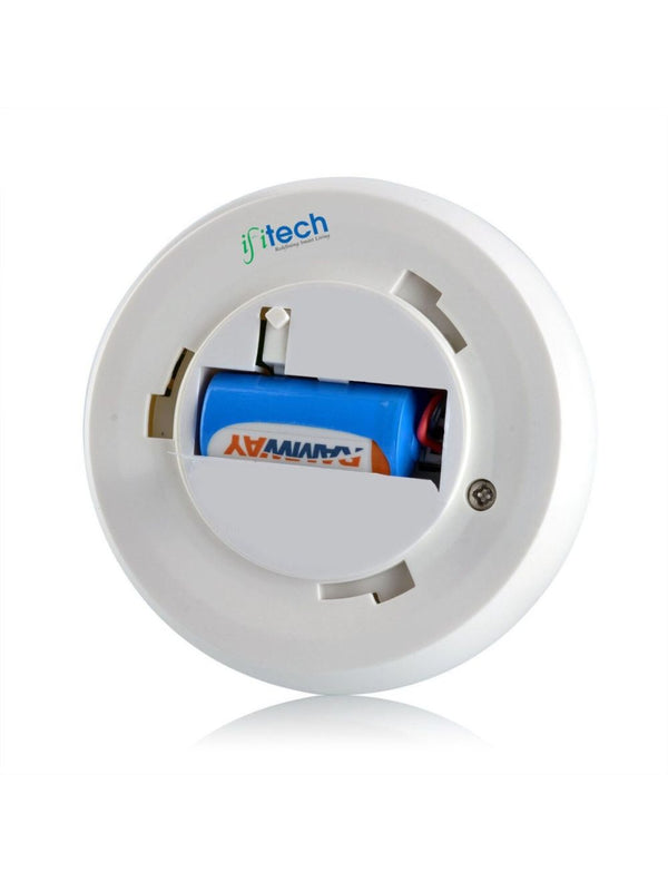 IFITech · Smart WiFi Control · Voice Control · Battery Powered · Smoke Detector