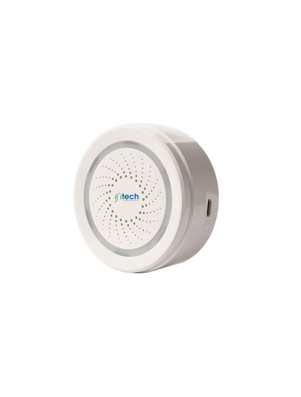 IFITech Smart · WiFi Control · Notification Alerts · Voice Control · Battery Powered - Wi-Fi Siren Alarm