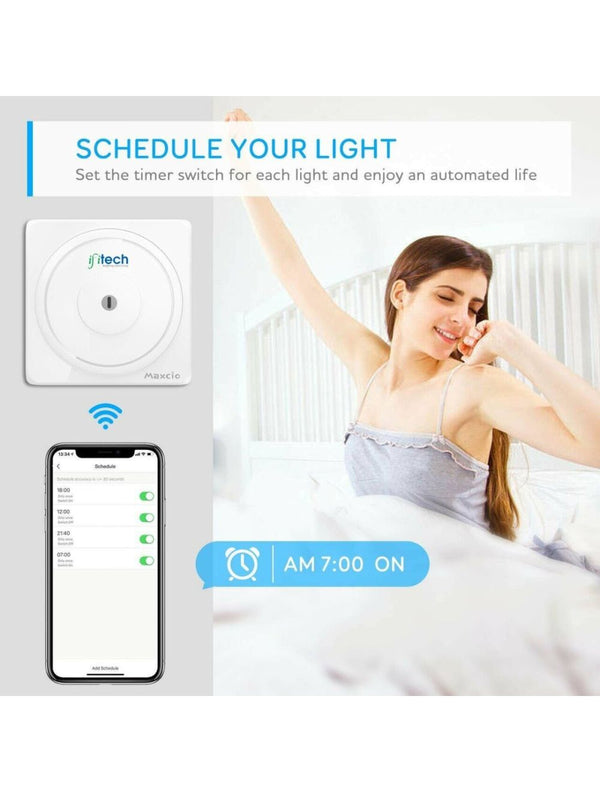 IFITech Smart Touch · WiFi Control · 3 Gang Wall Switch - White