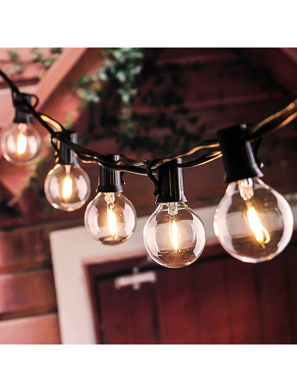 IFITech · Waterproof · Auto ON/OFF · 4 Modes Lighting · 10 LED G40 Bulbs · Solar Powered String Lights- 5.5 Meters