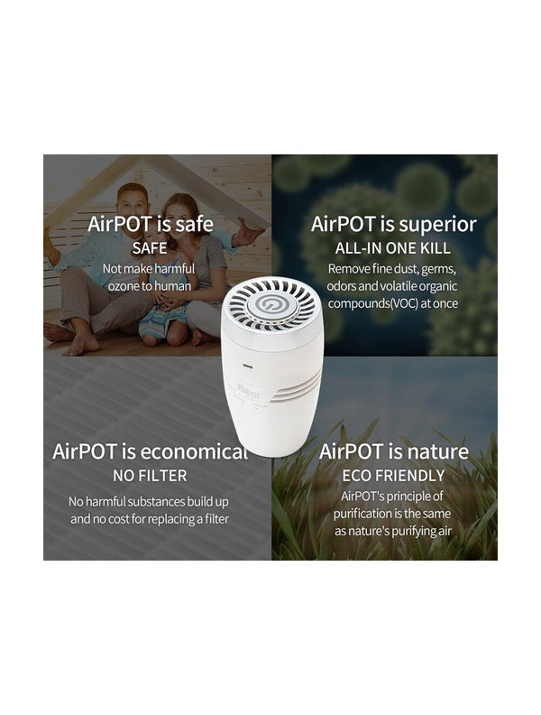 IFITech AirPOT Portable Car Air Cleaner For Room, Car, Kitchen, Toilet
