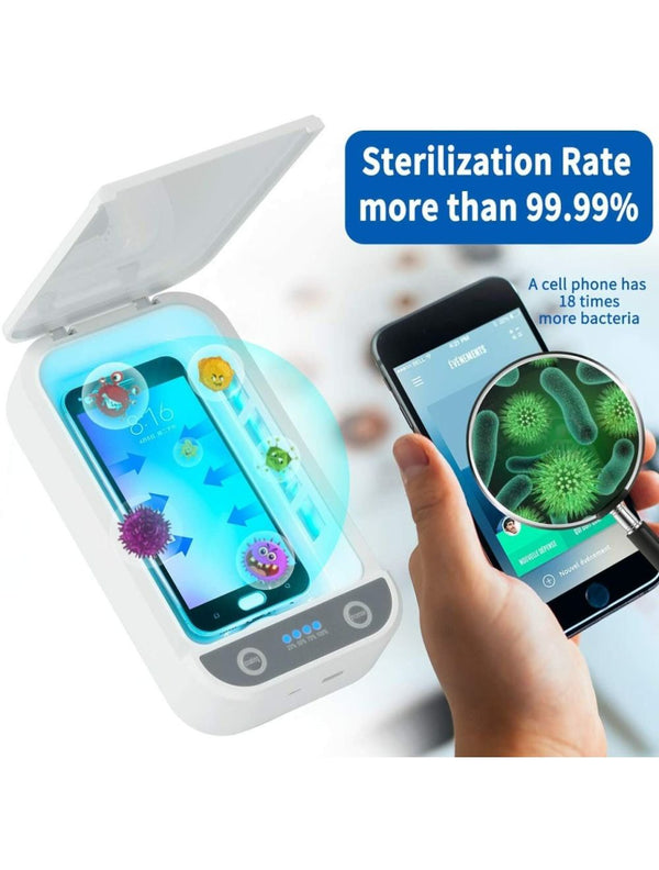 IFITech Portable UV sterilizer box, disinfection box for Mobile Phone, Razors, Nail Scissors, Glasses, Make Up Tools etc..