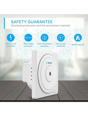 IFITech Smart Touch · WiFi Control · 3 Gang Wall Switch - White