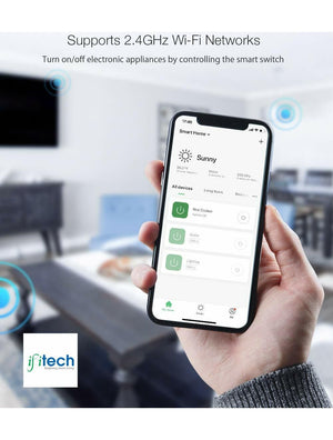 IFITech WiFi Timer Controller  Smart Switch | Remote / App Control - Pack Of 1