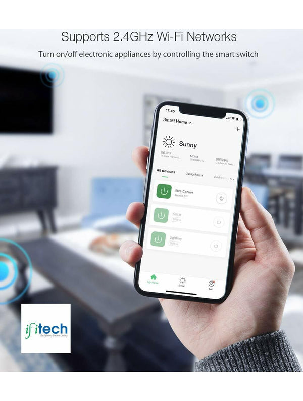 IFITech WiFi Timer Controller  Smart Switch | Remote / App Control - Pack Of 1