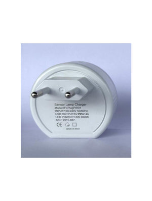 Compact plug-in motion sensor light suitable for hallway, bathroom, and bedroom lighting.