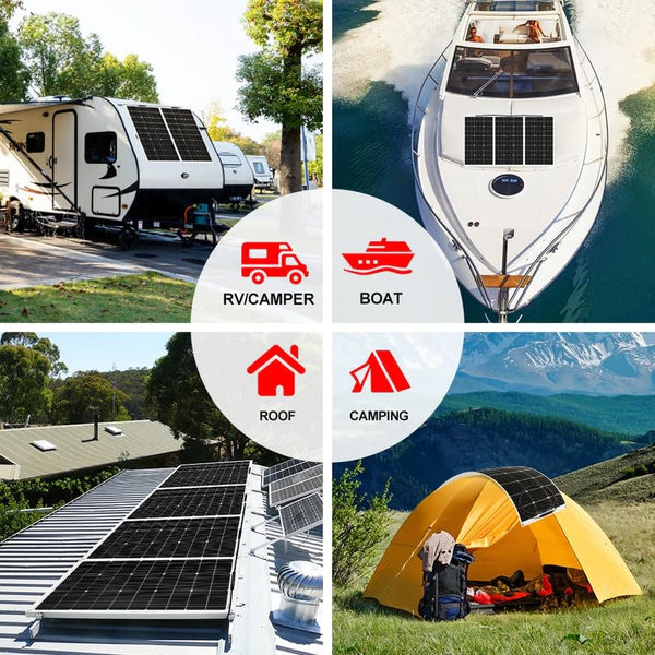 IFITech 100W Portable Waterproof Foldable Solar Panel Charger | Portable Power Station