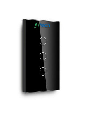 IFITech™ Smart Home Automation Touch Switch 3 Gang,WiFi Control Switch