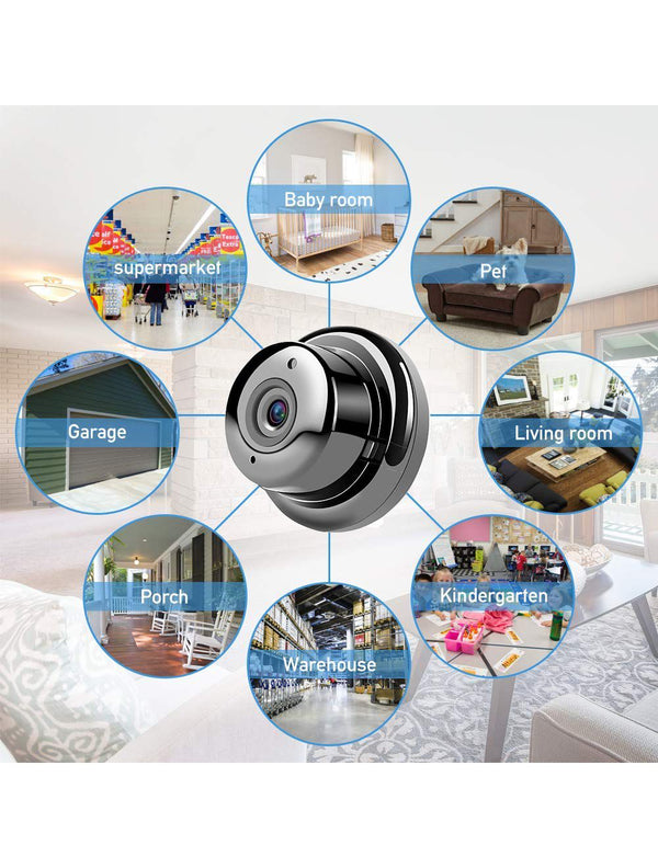 IFITech · 1080P Full HD Video Resolution · Baby Monitor · Night Vision · Hang Anywhere - WiFi Mini IP Camera
