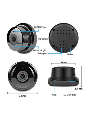 IFITech · 1080P Full HD Video Resolution · Baby Monitor · Night Vision · Hang Anywhere - WiFi Mini IP Camera