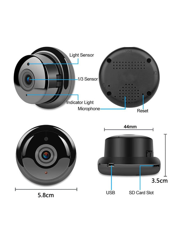 IFITech · 1080P Full HD Video Resolution · Baby Monitor · Night Vision · Hang Anywhere - WiFi Mini IP Camera