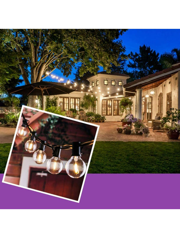 IFITech · Waterproof · Auto ON/OFF · 4 Modes Lighting · 10 LED G40 Bulbs · Solar Powered String Lights- 5.5 Meters