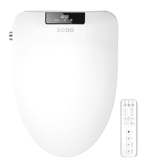 IFITech Electric Bidet Toilet Seat | Heated Toilet Seat with Instant Warm Water & Dryer | Self-Cleaning Nozzle | Remote Control, Night Light