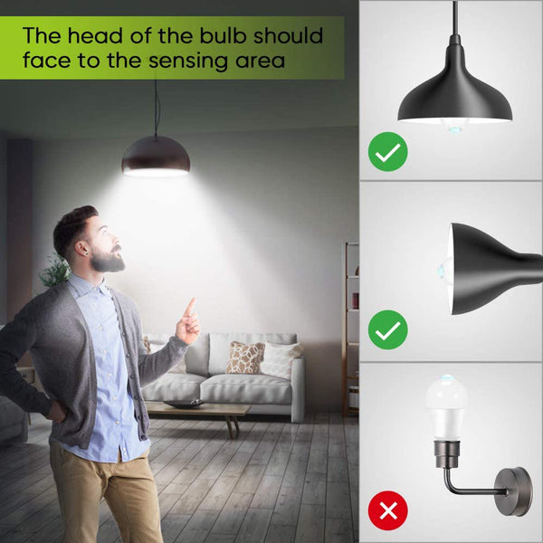 Auto sensor bulb for bathroom, motion detection LED light for smart homes in India.