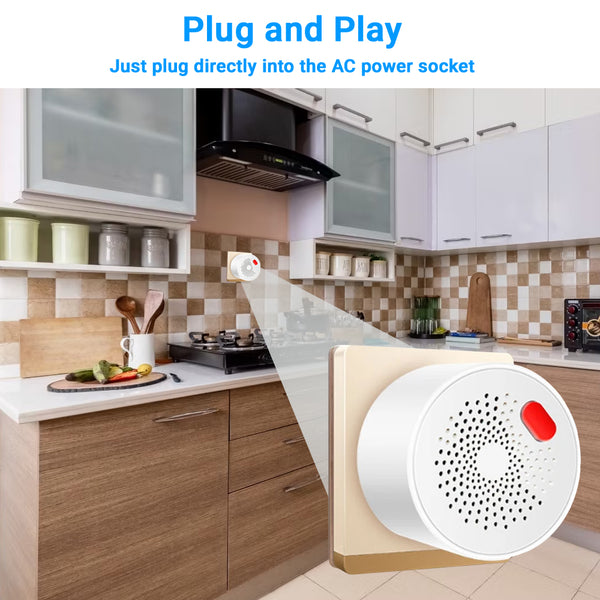 IFITech Plug and Play WiFi Smart LPG Gas Detector Alarm | App Control