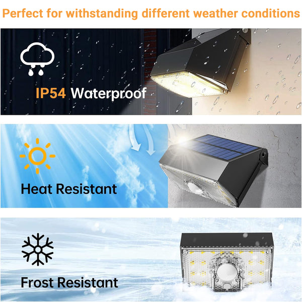 IFITech SLL301 Solar Motion Sensor Wall Lights