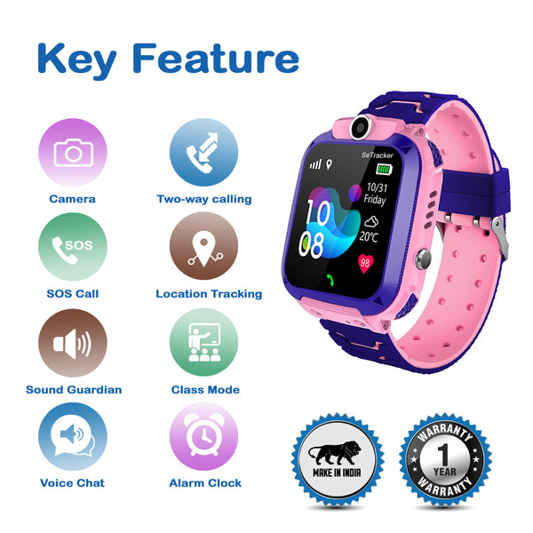 SeTracker M1 Calling Kids Smart Watch for Boys & Girls