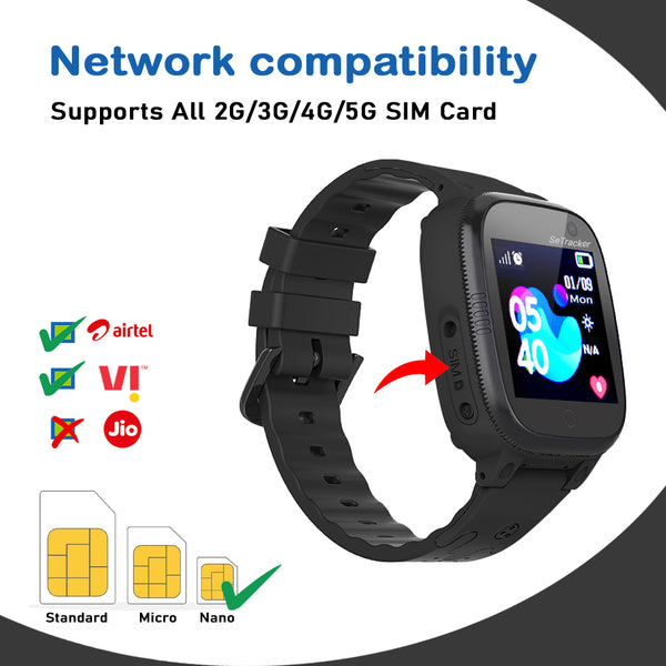 SeTracker M2 Calling Kids Smart Watch for Boys & Girls