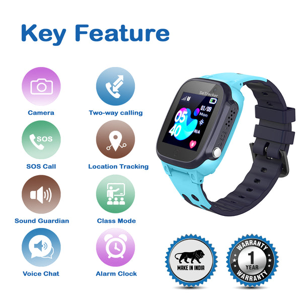 SeTracker M2 Calling Kids Smart Watch for Boys & Girls