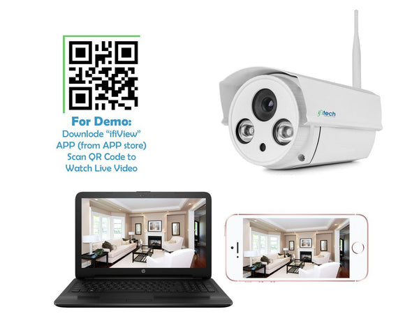 Foscam FI9803P HD 720P Wireless Plug and Play IP Camera with Night Vision (White)