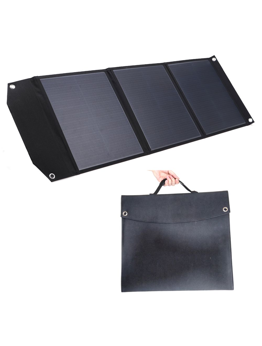 IFITech 70W Foldable Solar Portable USB Outdoor Charger with Dual Charging Ports