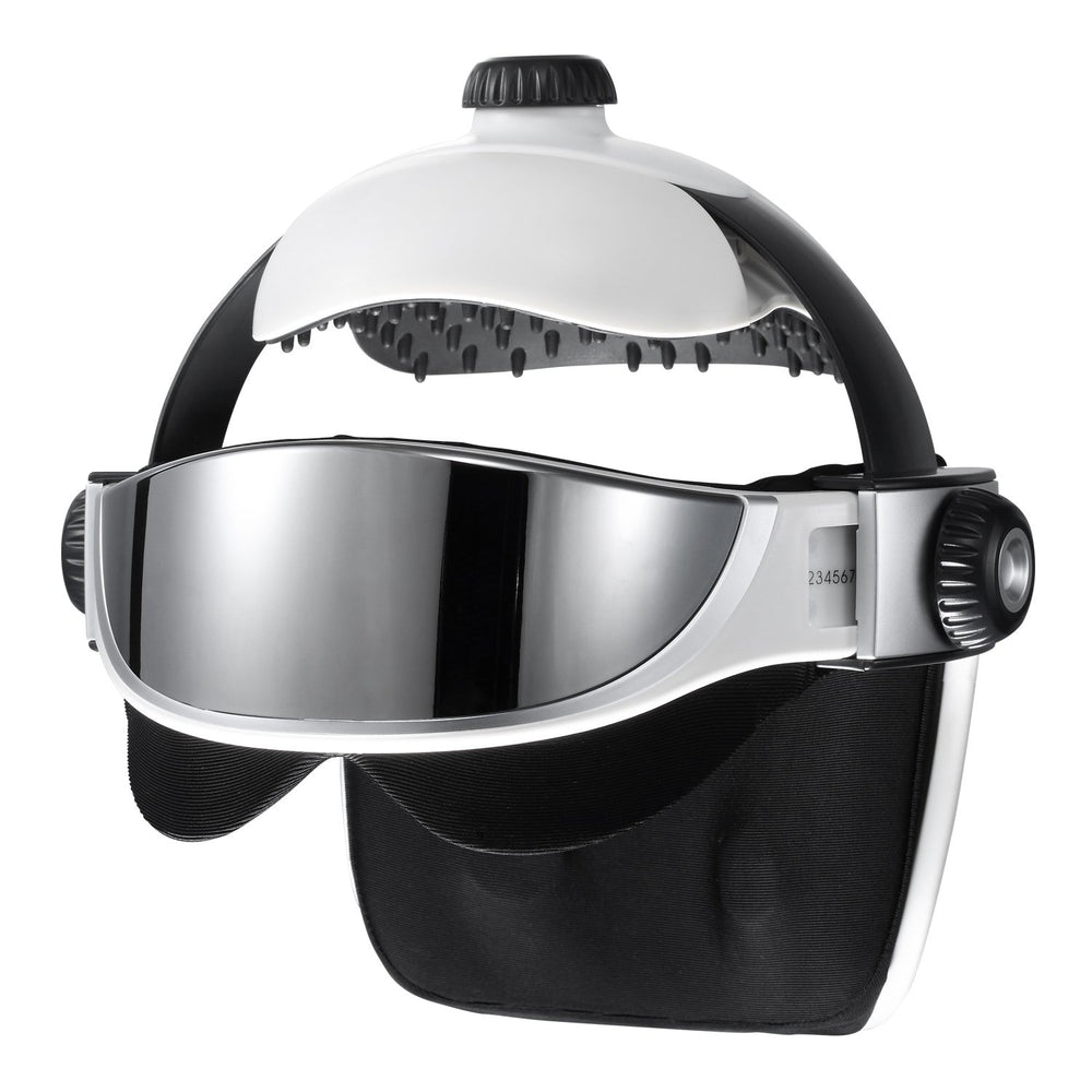 IFITech Head and Eye Massager Helmet with Acupressure, Heat, Air Pressure & Music