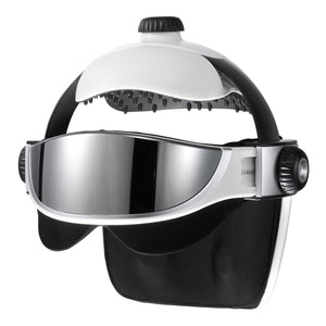 IFITech Head and Eye Massager Helmet with Acupressure, Heat, Air Pressure & Music