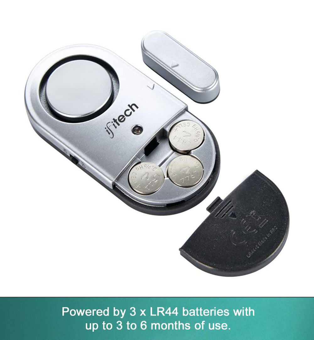 IFITech Wireless Door and Window Alarm for Home Security – 120dB Loud Siren