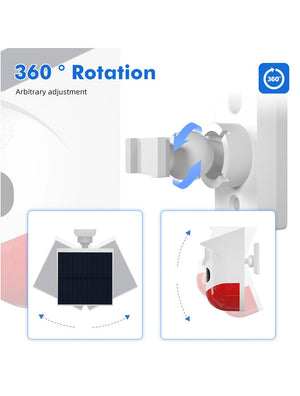 IFITech Solar Motion Detector Siren Alarm