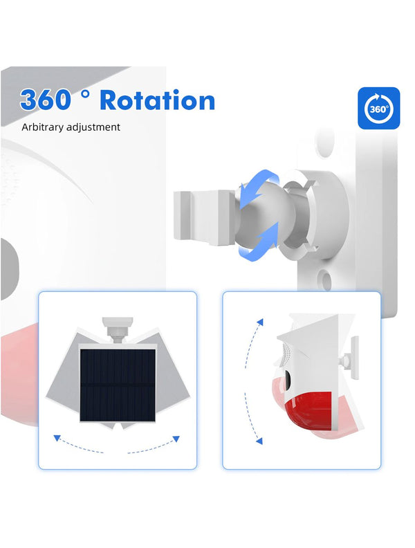 IFITech Solar Motion Detector Siren Alarm