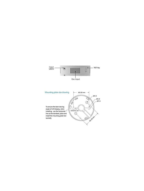 IFITech WiFi  LPG Gas Leak Detector / Alarm | LED Digital Display | App Control