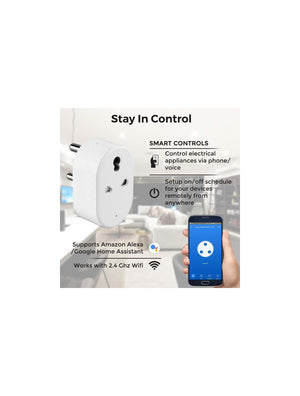 IFITech 16A Smart Wifi Socket, Compatible with Alexa/App (iOS/Android)