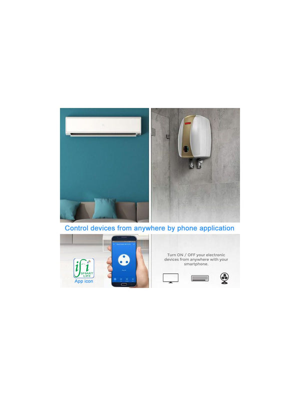 IFITech 16A Smart Wifi Socket, Compatible with Alexa/App (iOS/Android)