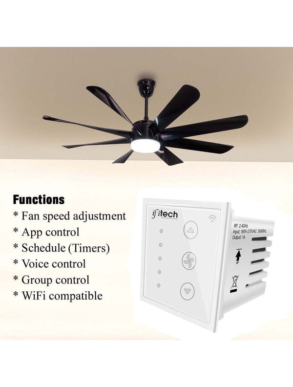 IFITech  Smart WiFi Touch Switch - Fan (Dimmer) |  Compatible  with Alexa/Google Home | APP Control