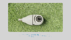 IFITech 1080P HD WiFi Bulb Camera with 2MP resolution, 360° rotation, and color night vision for indoor surveillance.
Supports motion detection alerts, two-way communication, and SD card recording up to 256GB.
Easy installation in standard B22 bulb holders, ideal for home or office security monitoring.
