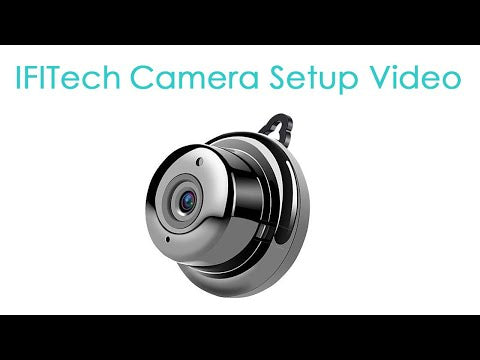 IFITech 1080P · Human Detection · Baby Monitor - Wifi IP Wireless Camera Sand Black