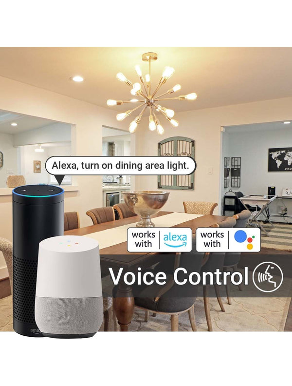 IFITech WiFi Smart Touch Switch (2 Gang) |Compatible  with Alexa/Google Home | App Control