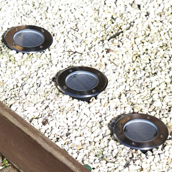 IFITech Large Deck, Path and Garden Solar Step Light (12 Cm Wide)