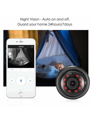 IFITech 1080P · Human Detection · Baby Monitor - Wifi IP Wireless Camera Sand Black