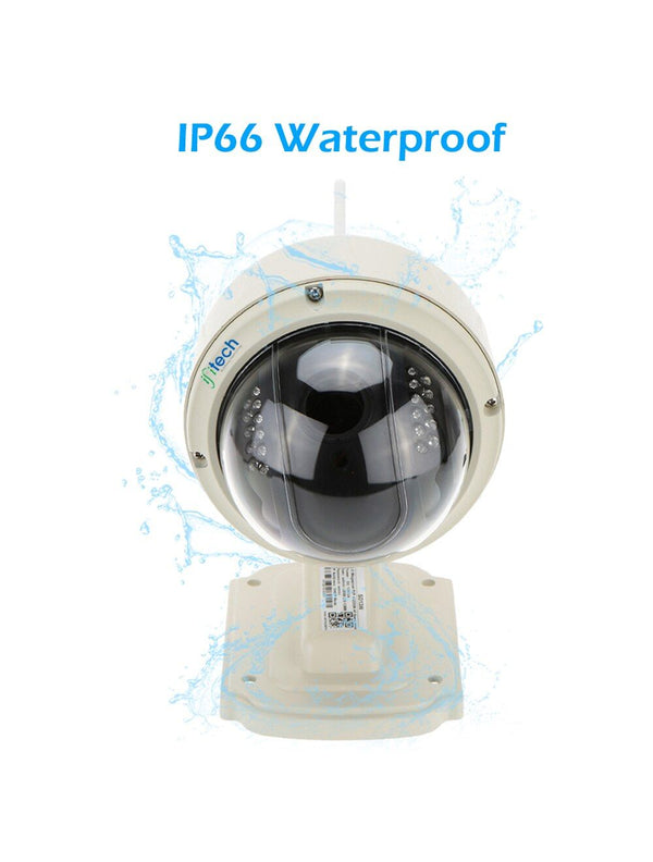 IFITech™ 1.3MP PTZ Outdoor Wireless/Wired IP Network Bullet Camera with 4X Optical Zoom