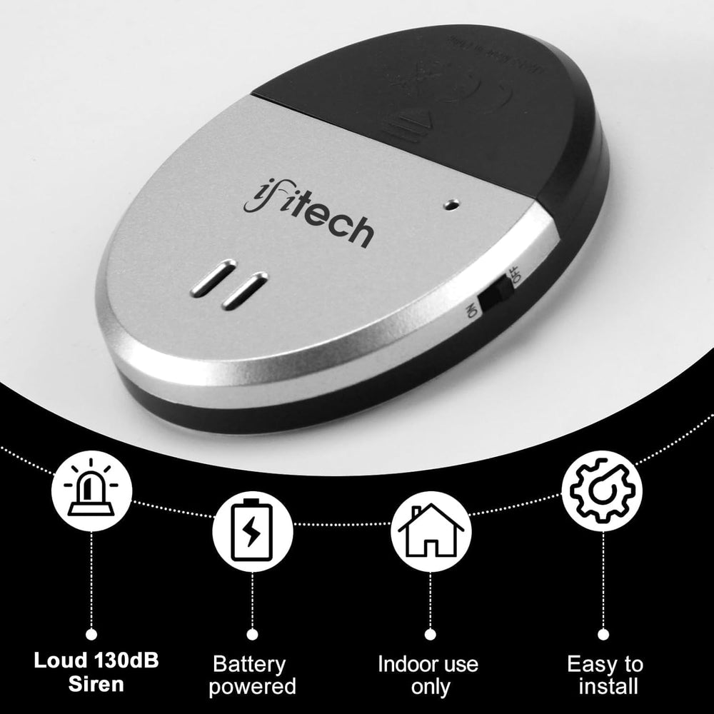 IFITech Ultra-Thin 130dB Window & Door Alarm –  (Pack of 1)