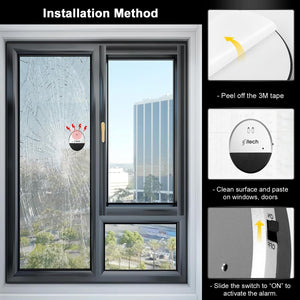 IFITech Ultra-Thin 130dB Window & Door Alarm –  (Pack of 1)