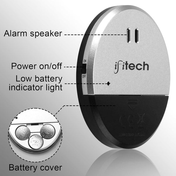 IFITech Ultra-Thin 130dB Window & Door Alarm –  (Pack of 1)