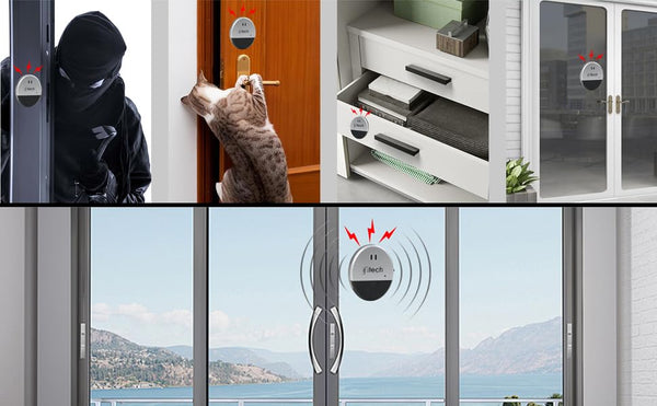 IFITech Ultra-Thin 130dB Window & Door Alarm –  (Pack of 1)