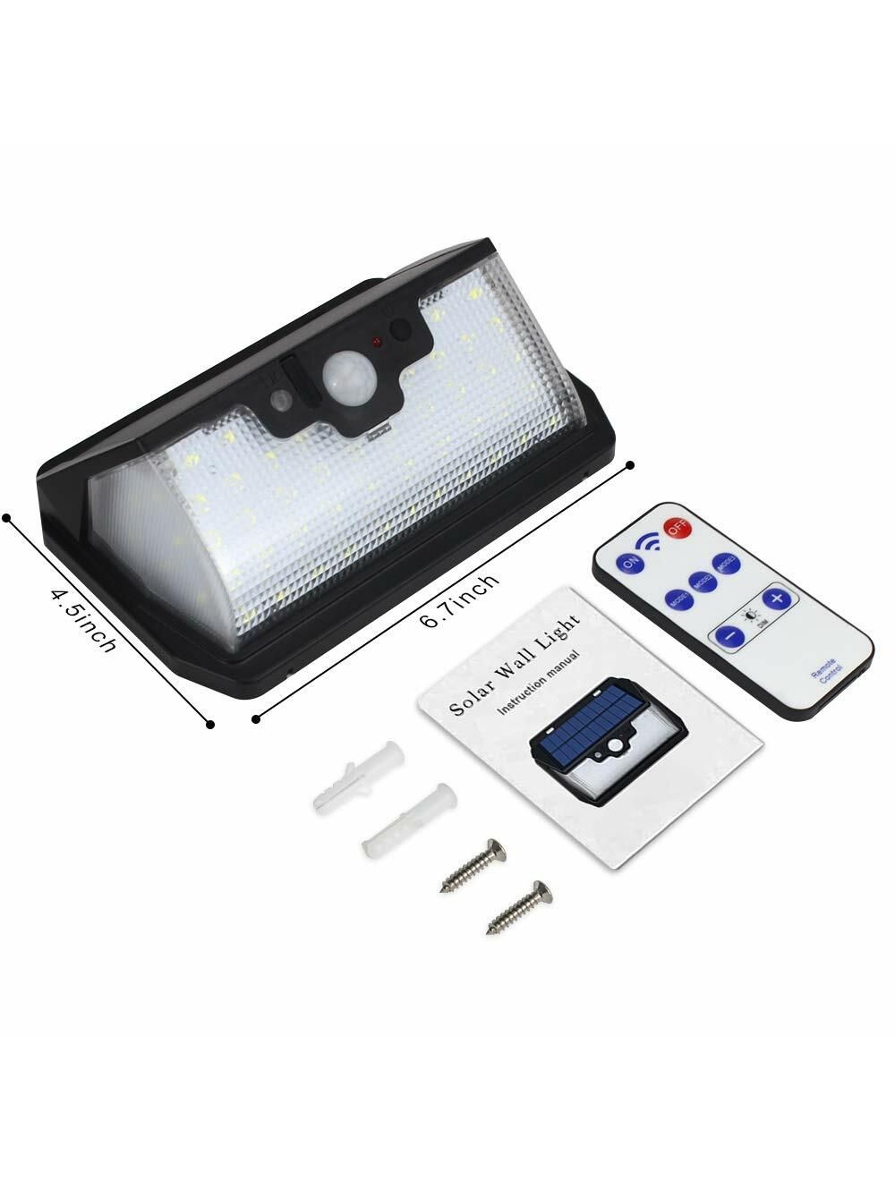 IFITech Solar Wall Motion Sensor | USB Rechargeable | Remote Control