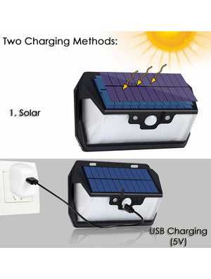 IFITech Solar Wall Motion Sensor | USB Rechargeable | Remote Control