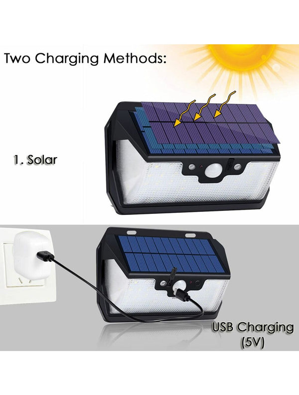 IFITech Solar Wall Motion Sensor | USB Rechargeable | Remote Control