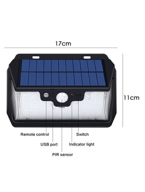 IFITech Solar Wall Motion Sensor | USB Rechargeable | Remote Control