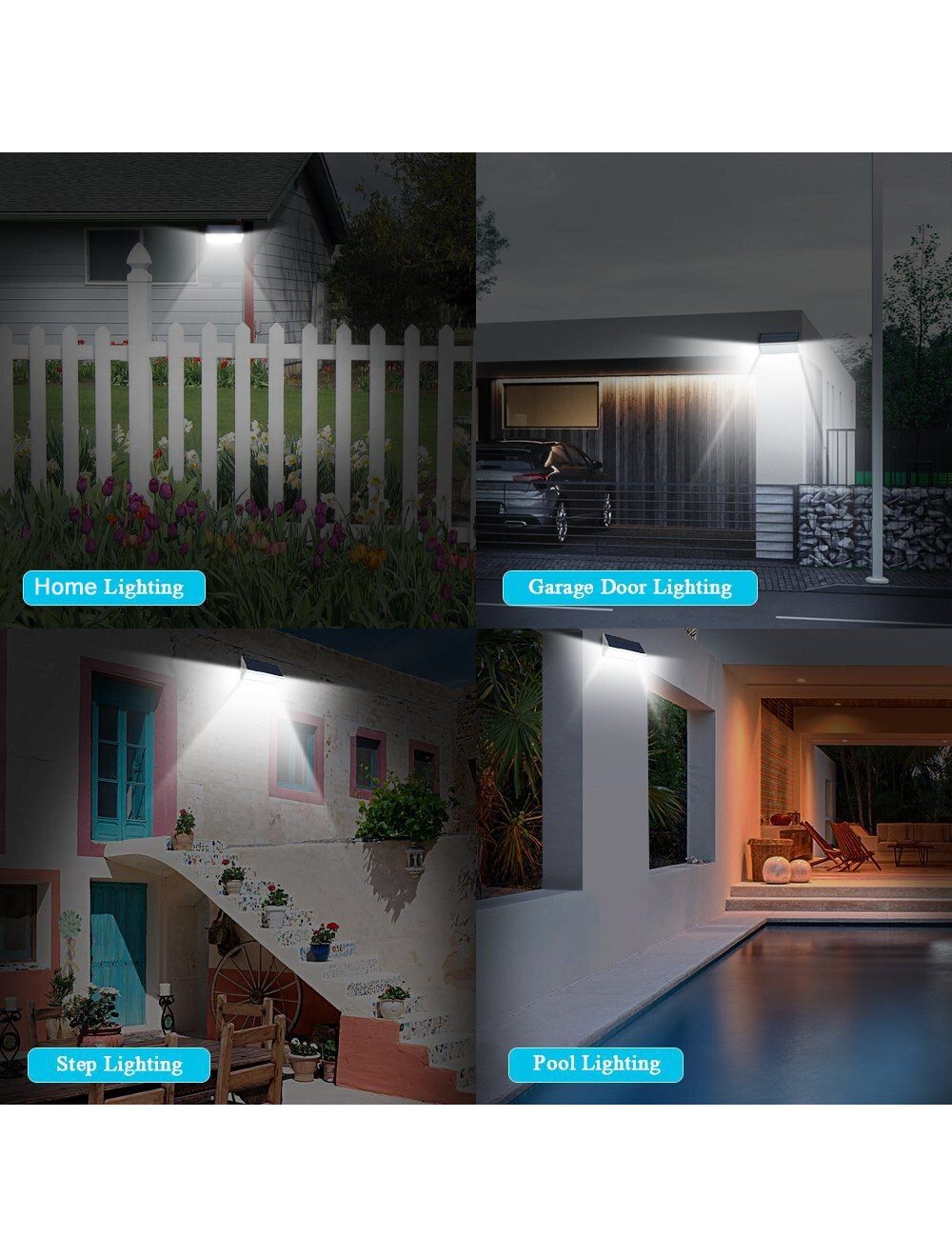 IFITech · Waterproof · 56 LED Aluminium Alloy · Solar Outdoor Wall Lights
